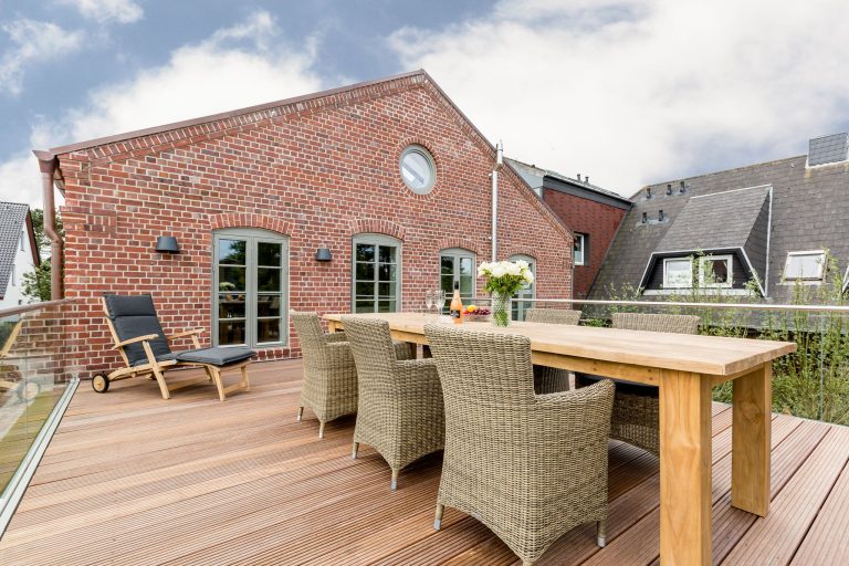 Dachterrasse einer Ferienwohnung auf Sylt
