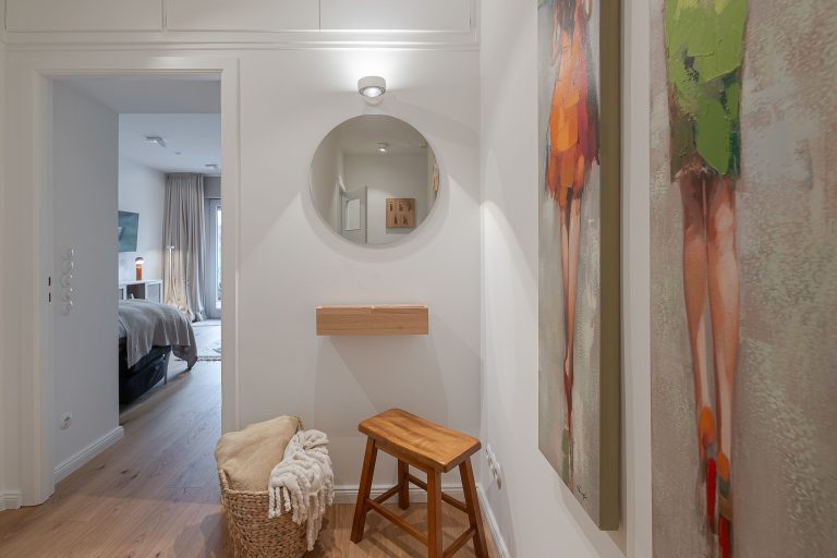 Flur in einer Ferienwohnung auf Sylt