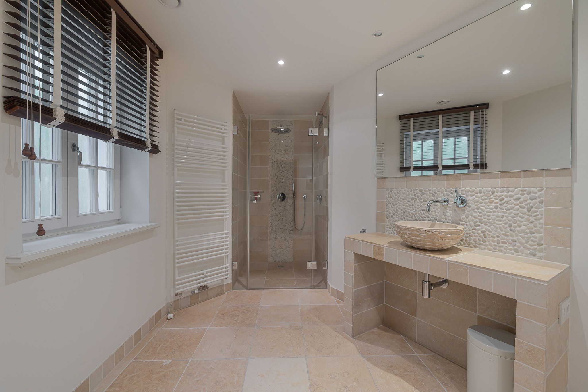 Badezimmer in einer Ferienwohnung auf Sylt