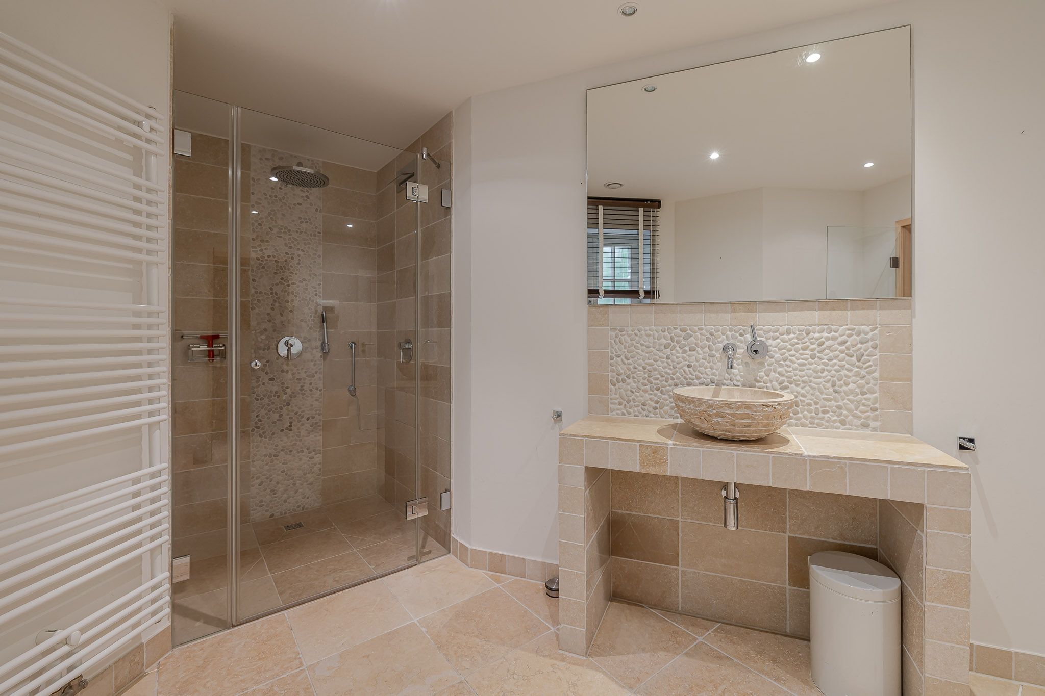 Badezimmer in einer Ferienwohnung auf Sylt