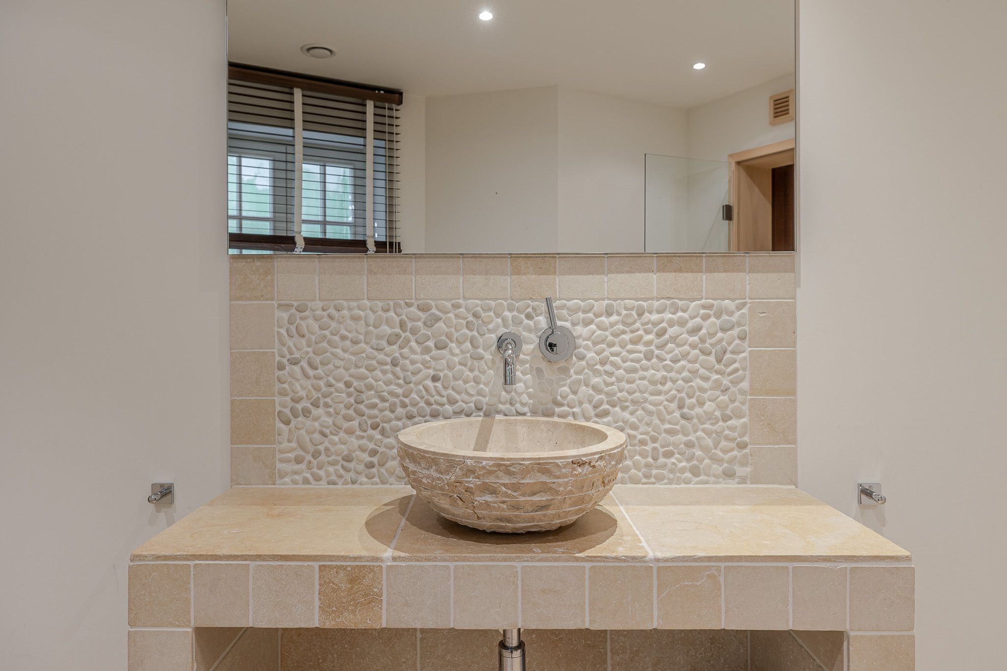 Badezimmer in einer Ferienwohnung auf Sylt