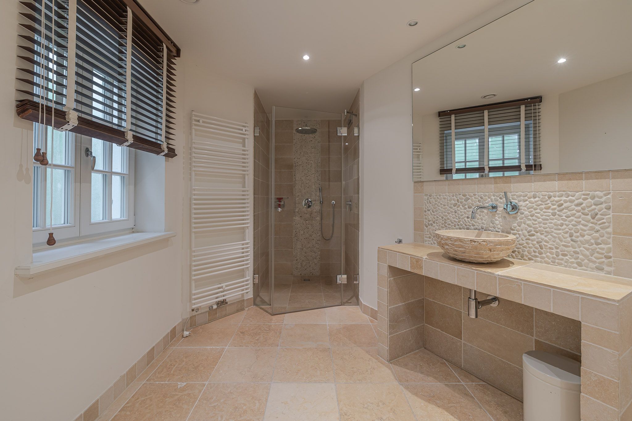 Badezimmer in einer Ferienwohnung auf Sylt