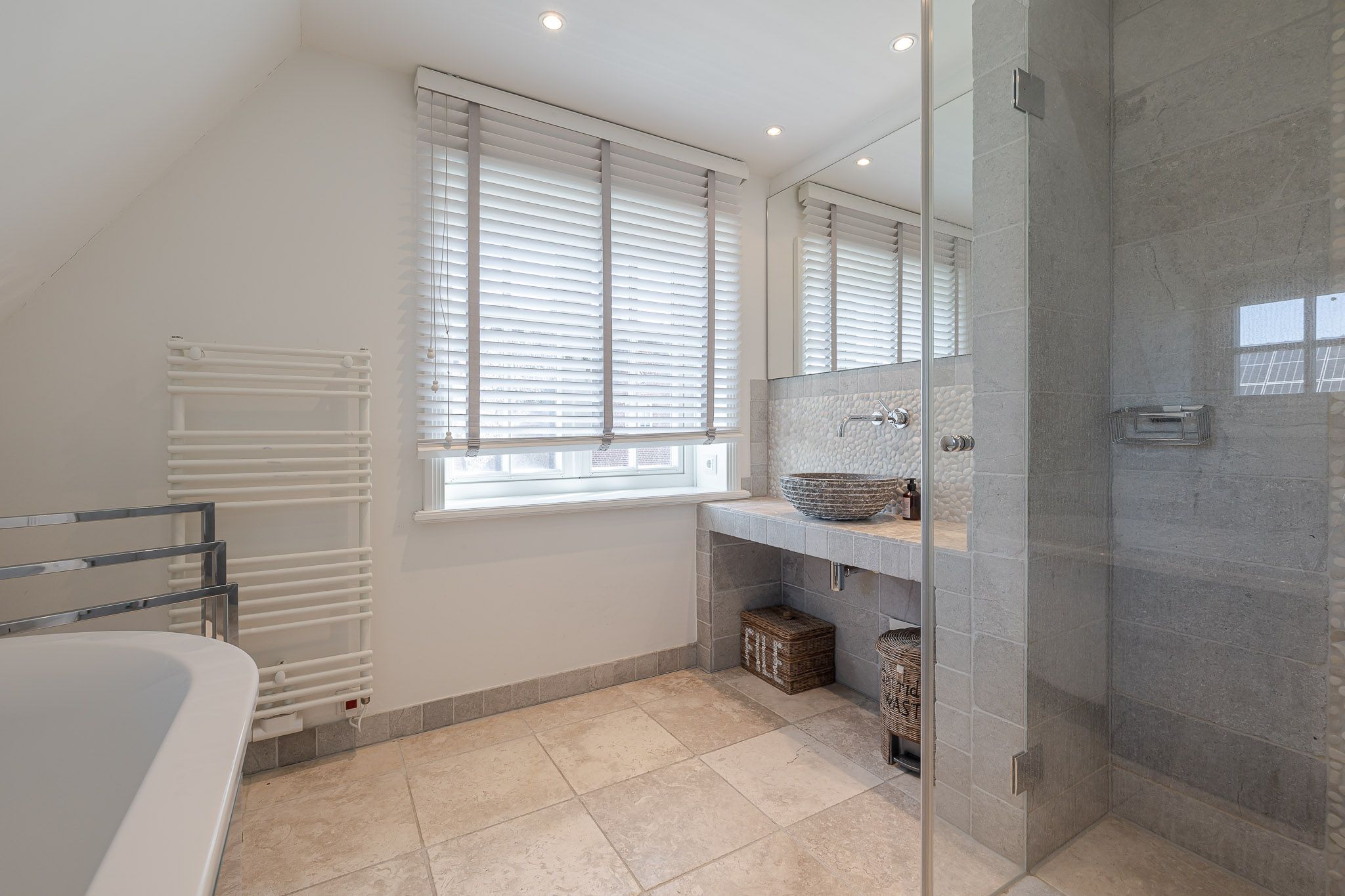 Badezimmer in einer Ferienwohnung auf Sylt