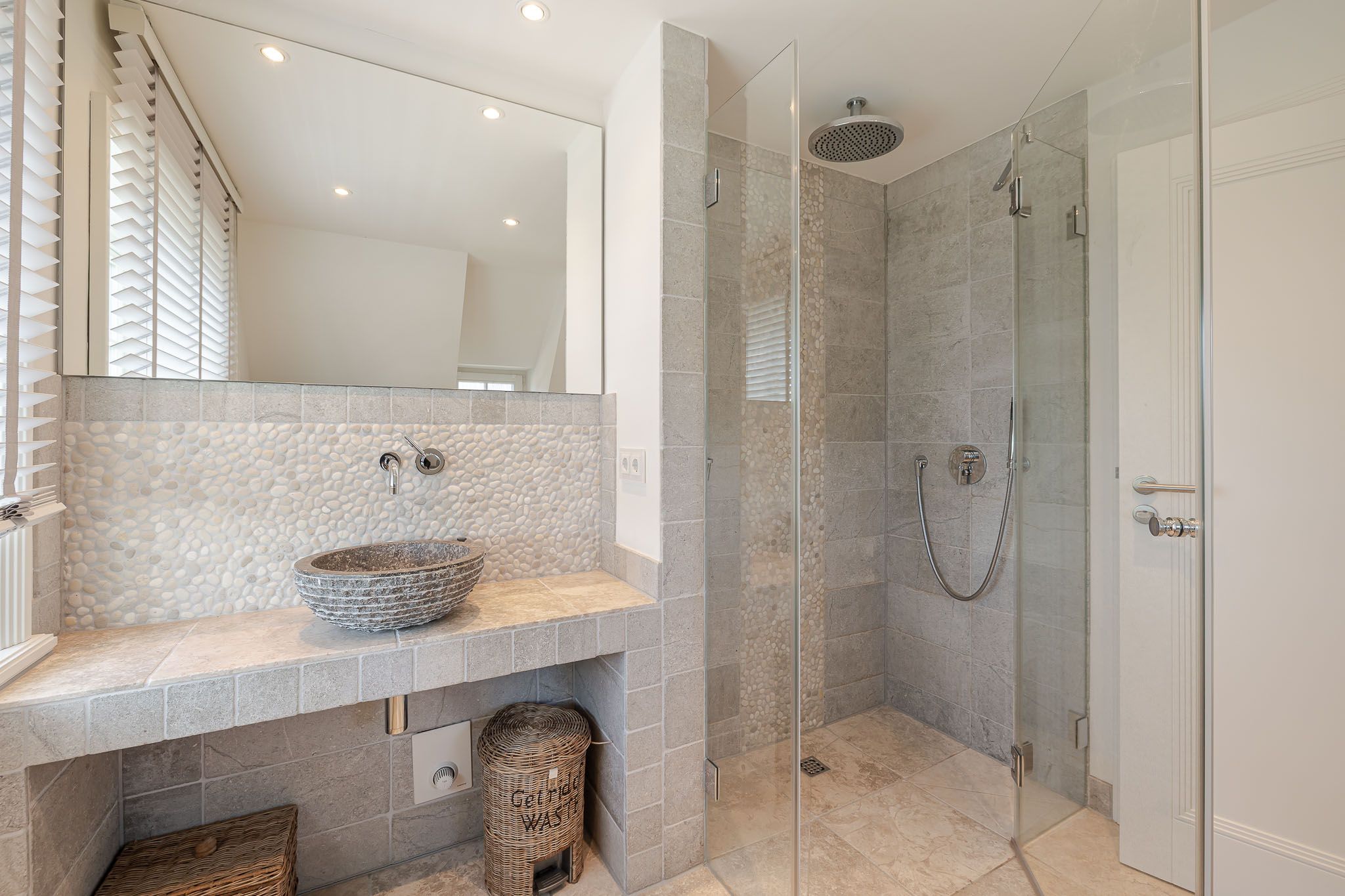 Badezimmer in einer Ferienwohnung auf Sylt
