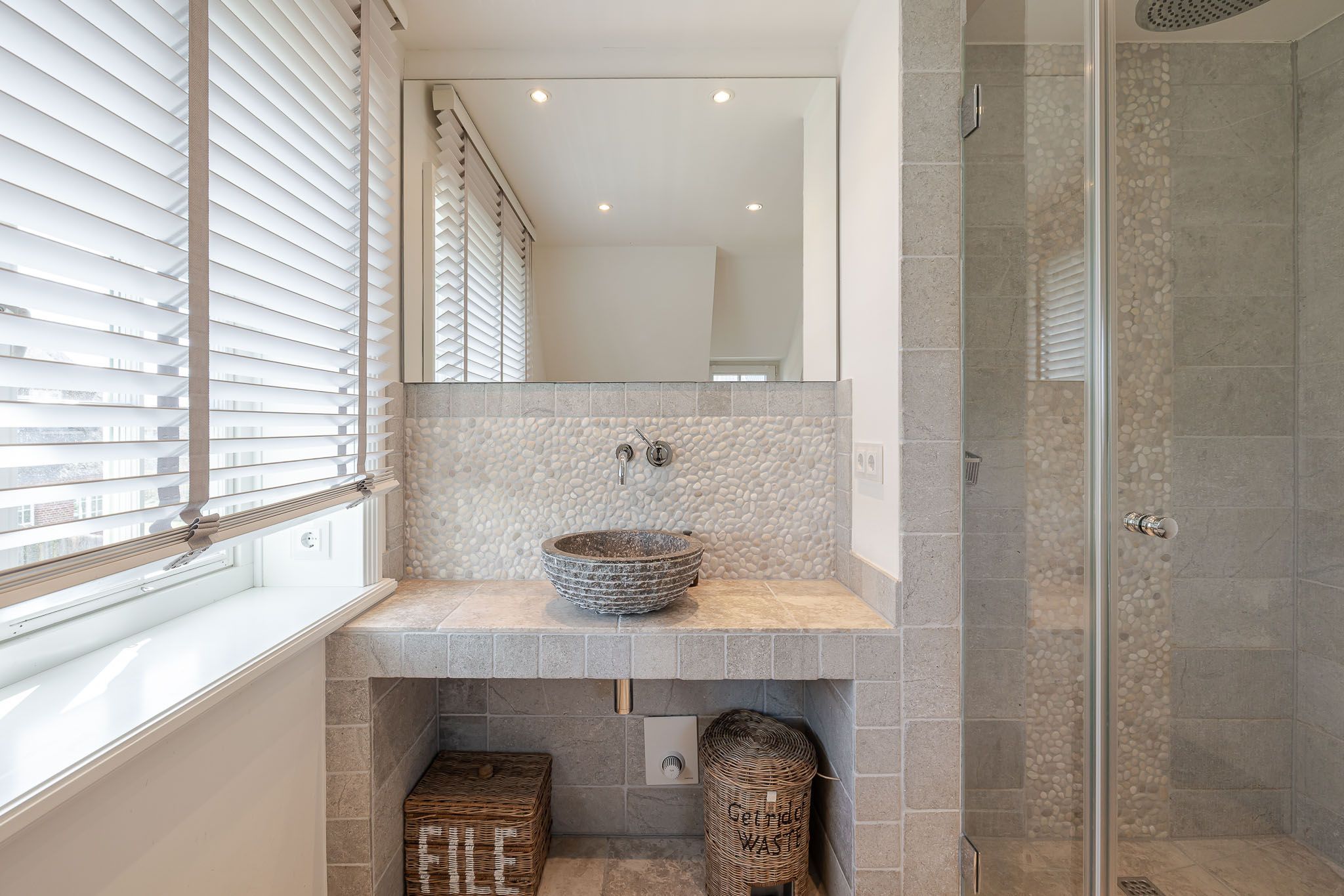 Badezimmer in einer Ferienwohnung auf Sylt