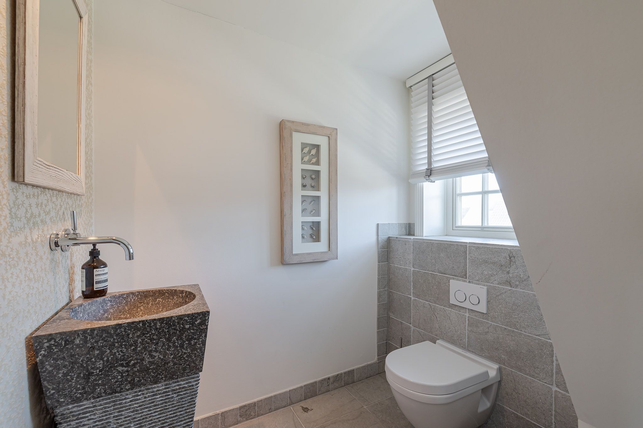 Badezimmer in einer Ferienwohnung auf Sylt