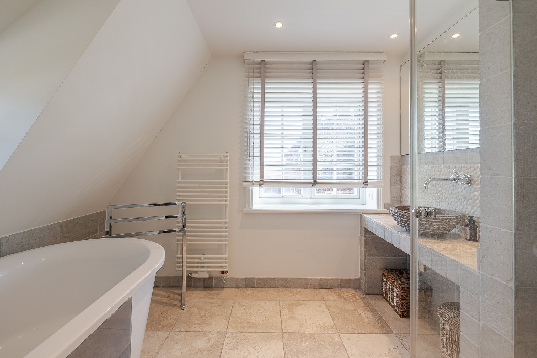 Badezimmer in einer Ferienwohnung auf Sylt