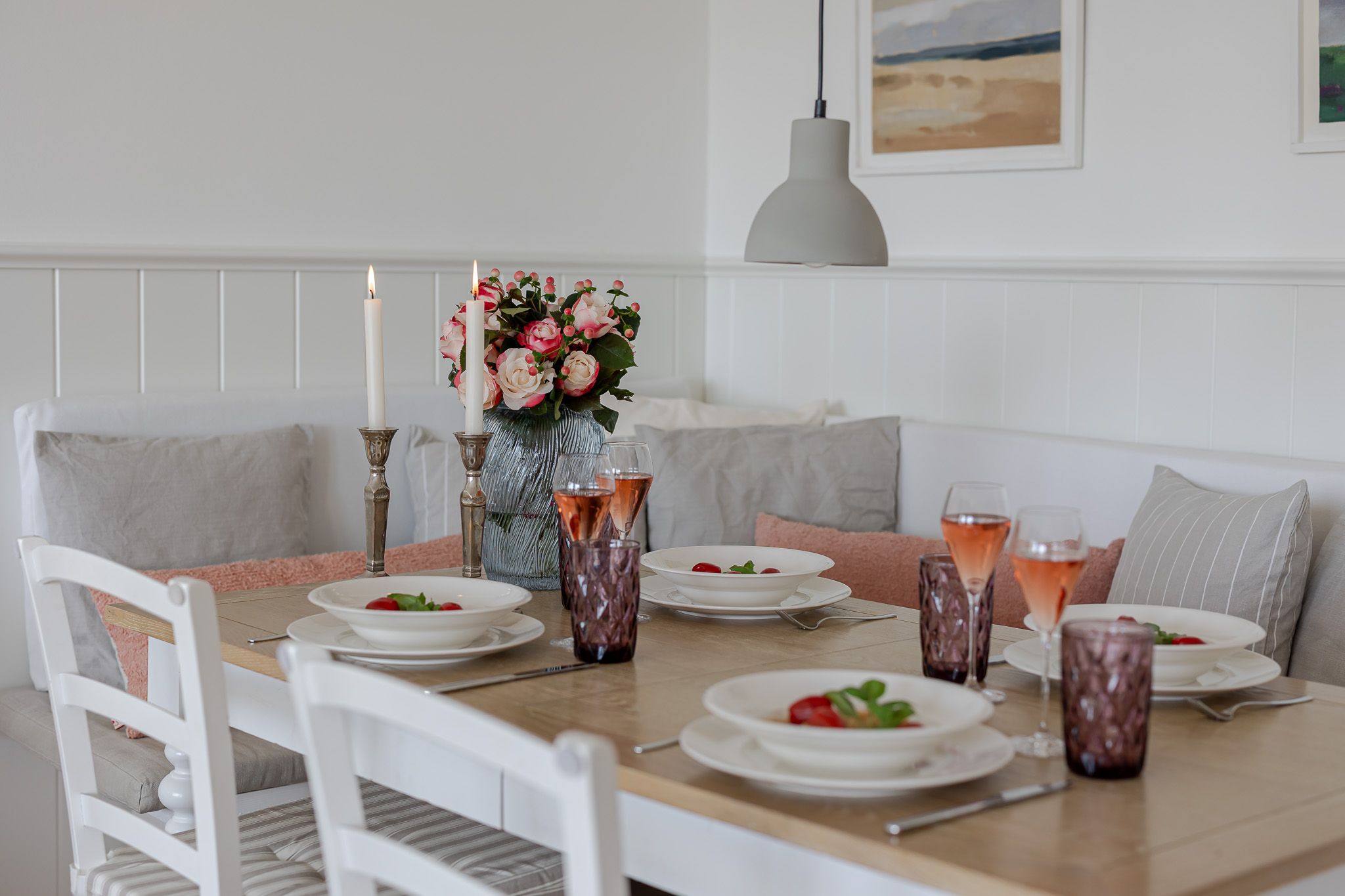 Schöner Essbereich in einer Ferienwohnung auf Sylt