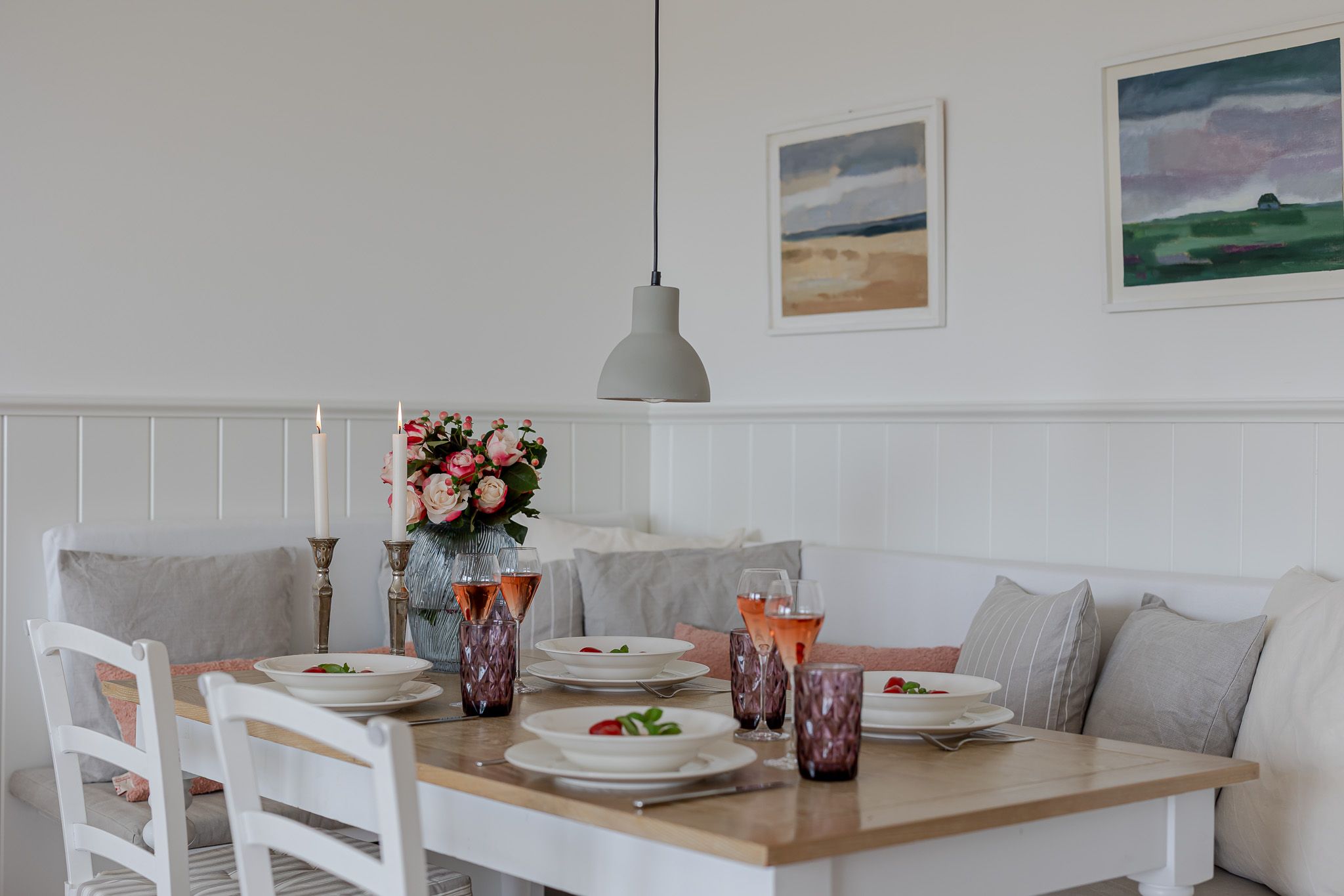Schöner Essbereich in einer Ferienwohnung auf Sylt