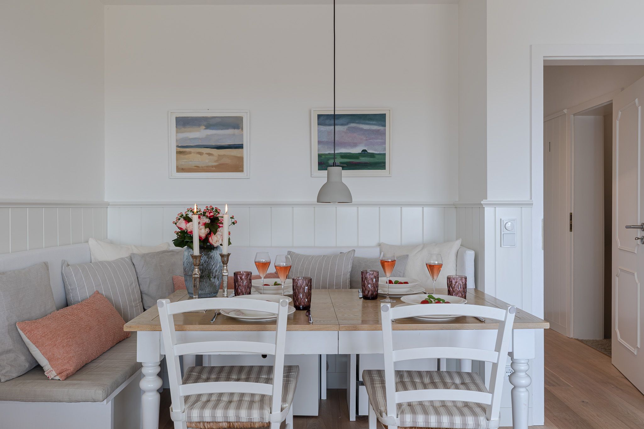 Schöner Essbereich in einer Ferienwohnung auf Sylt
