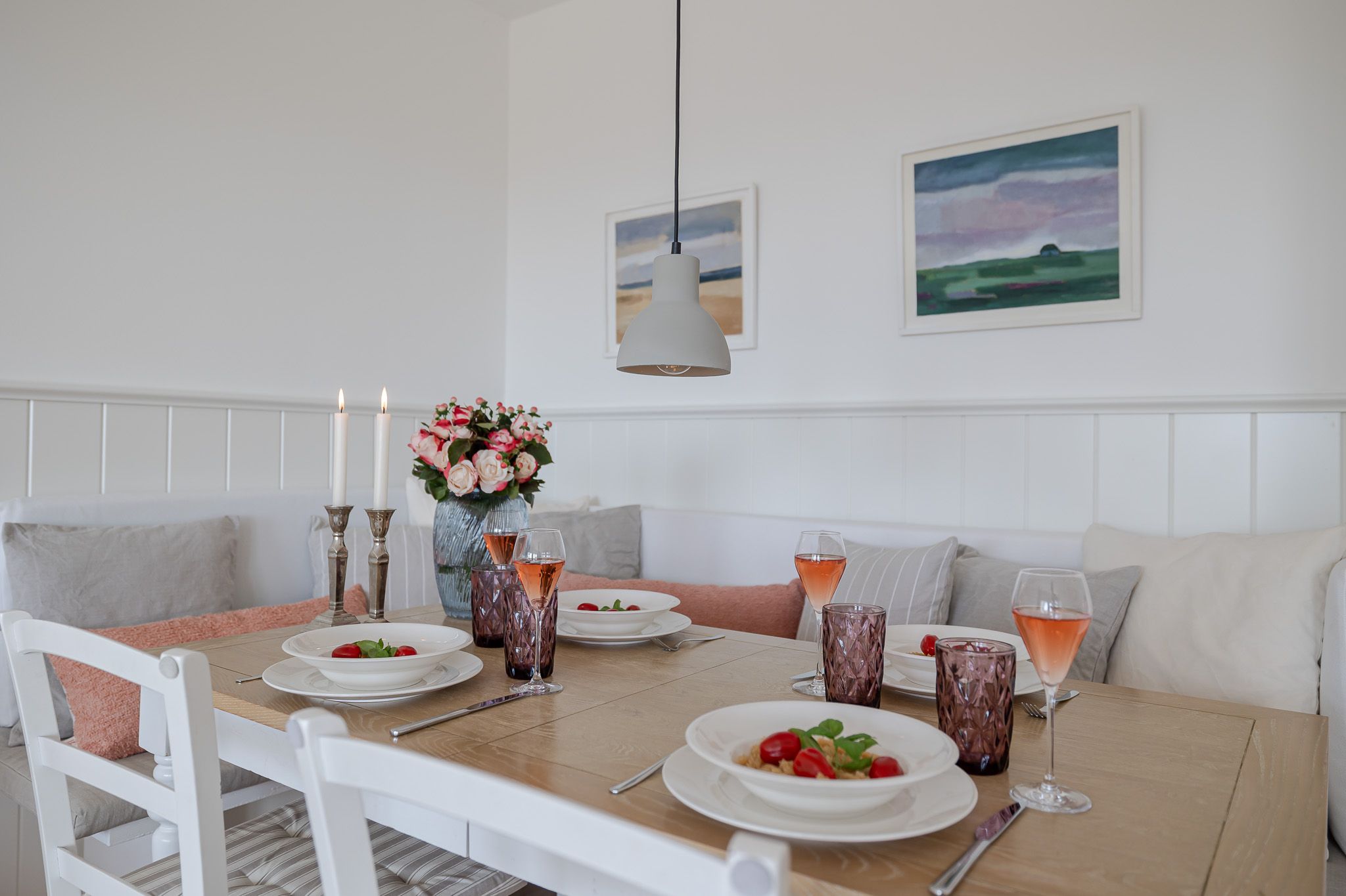 Schöner Essbereich in einer Ferienwohnung auf Sylt