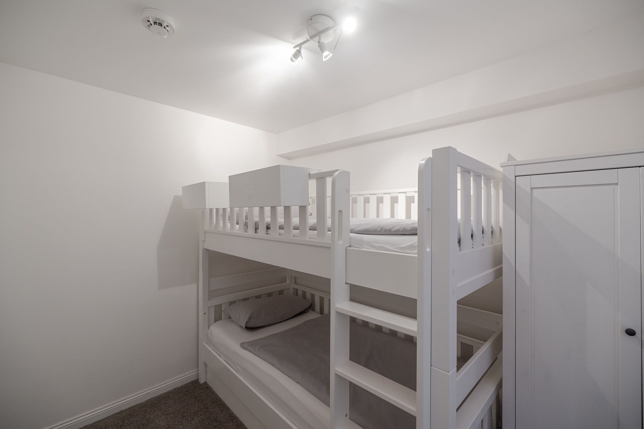 Kinderhochbett in einer Ferienwohnung auf Sylt
