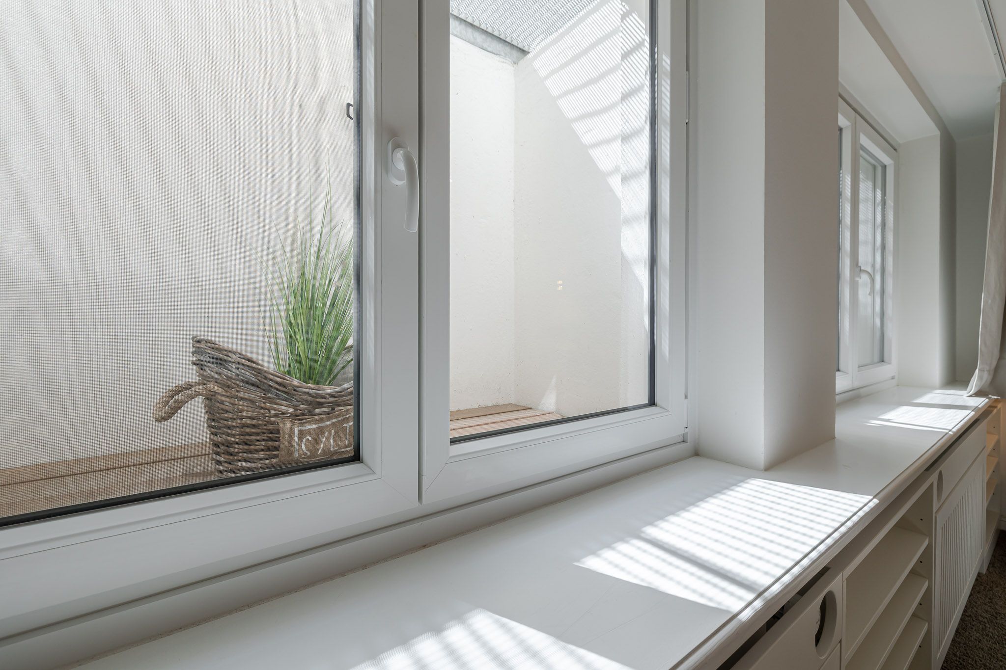 Fensterbank in einer Ferienwohnung auf Sylt