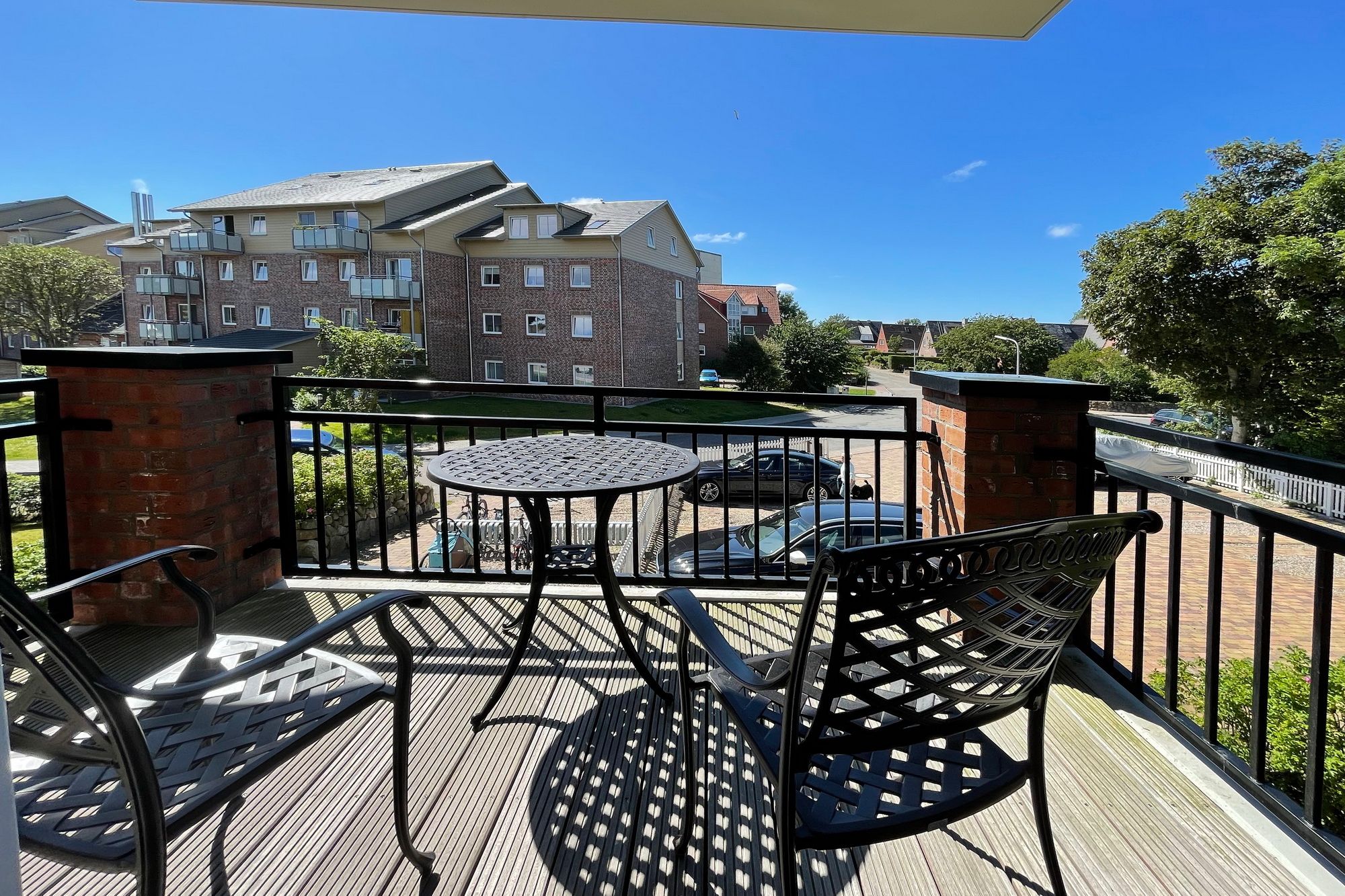 Balkon in einer Ferienwohnung auf Sylt