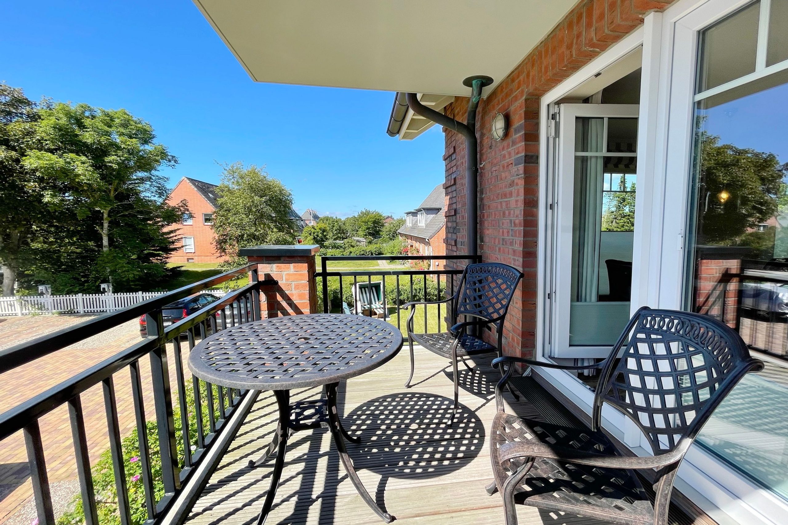 Balkon in einer Ferienwohnung auf Sylt