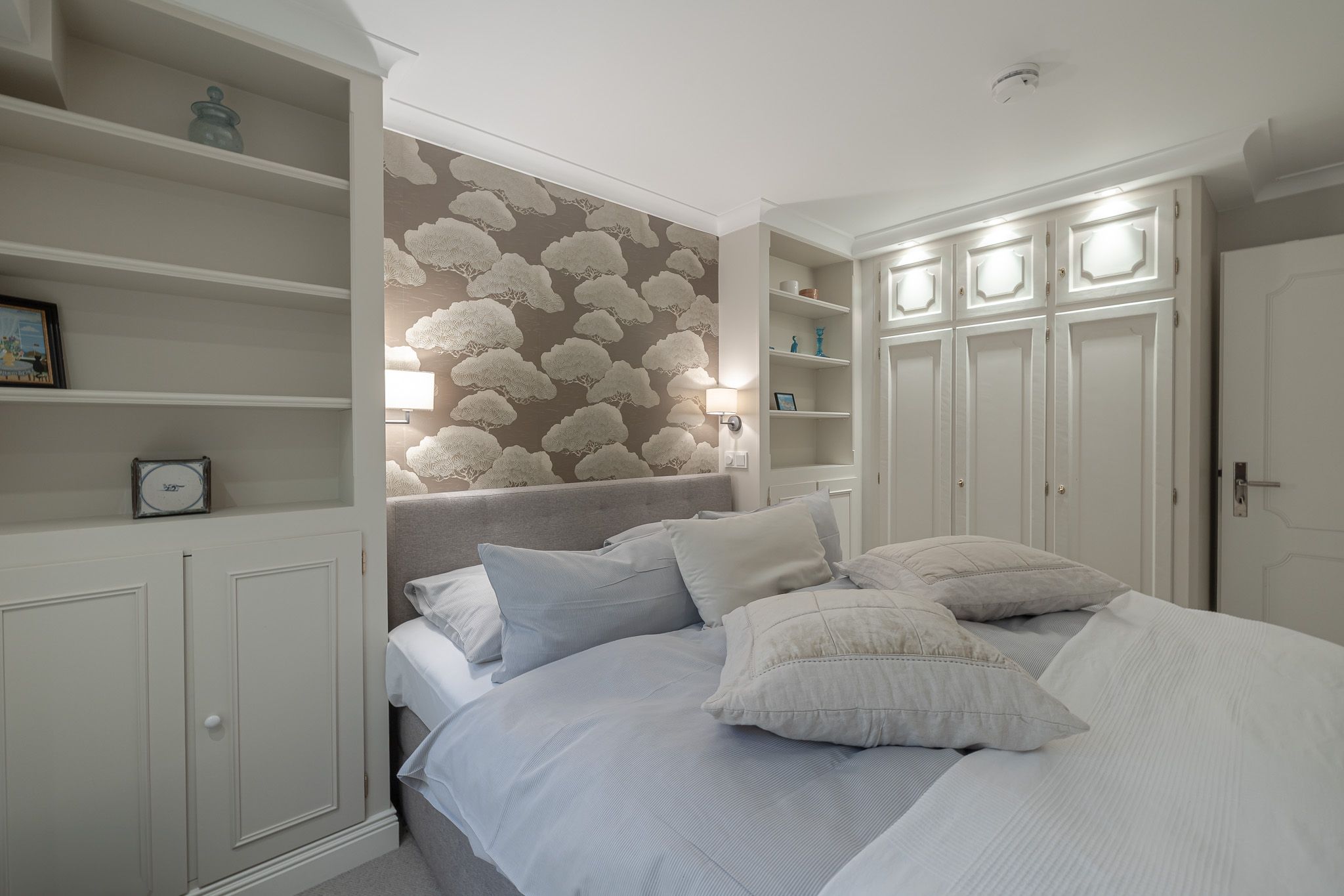 Schlafzimmer in einer Ferienwohnung auf Sylt