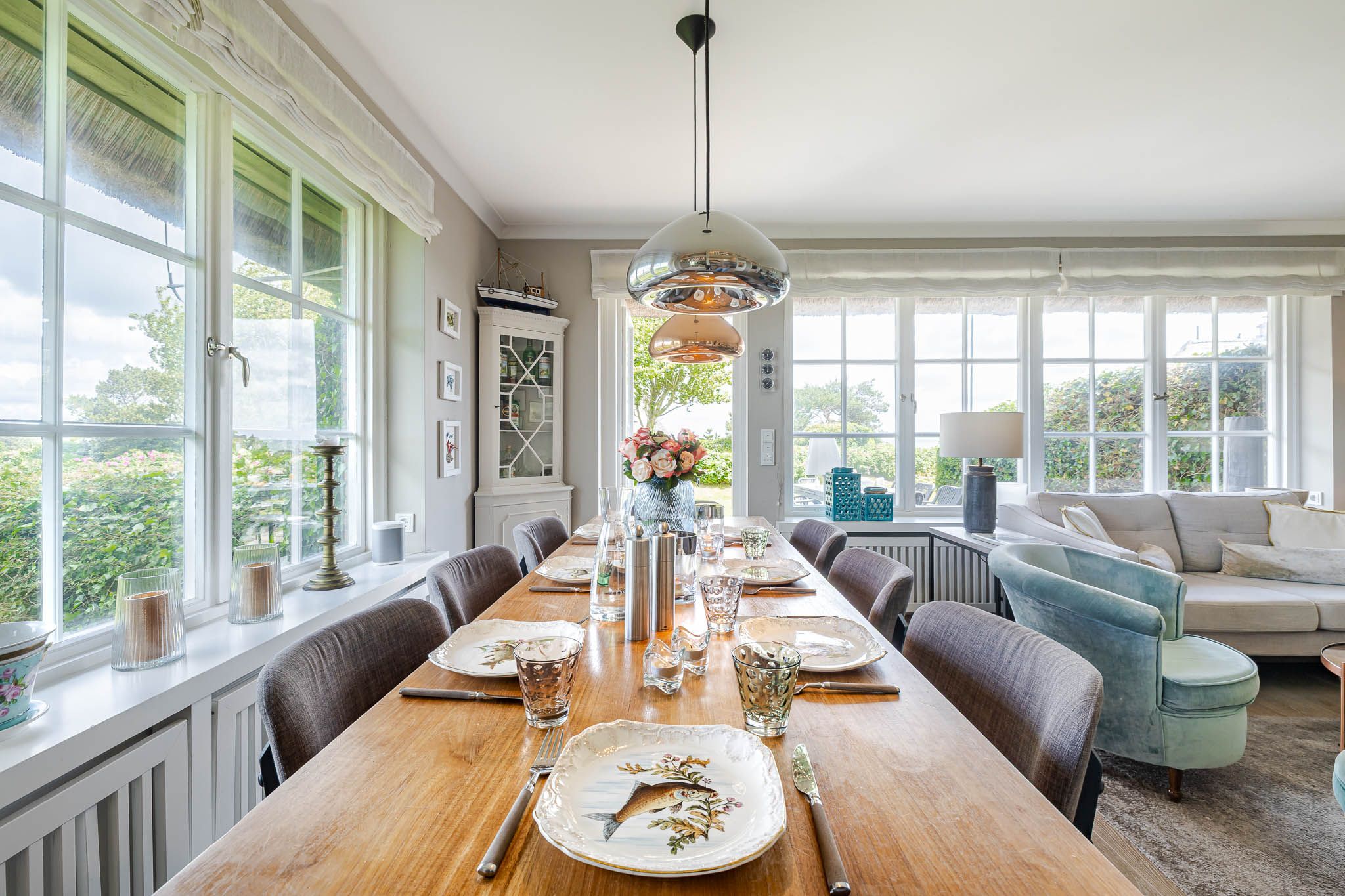 Esstisch in einer Ferienwohnung auf Sylt