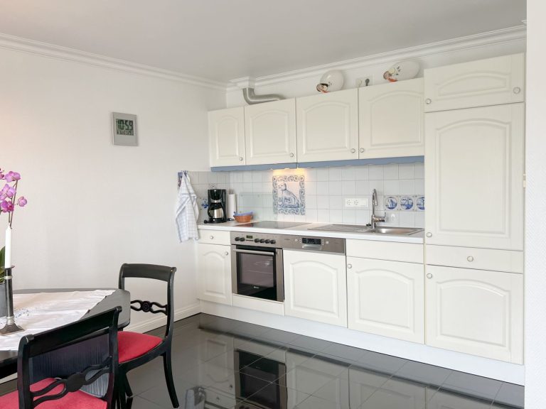 Küche in einer Ferienwohnung auf Sylt