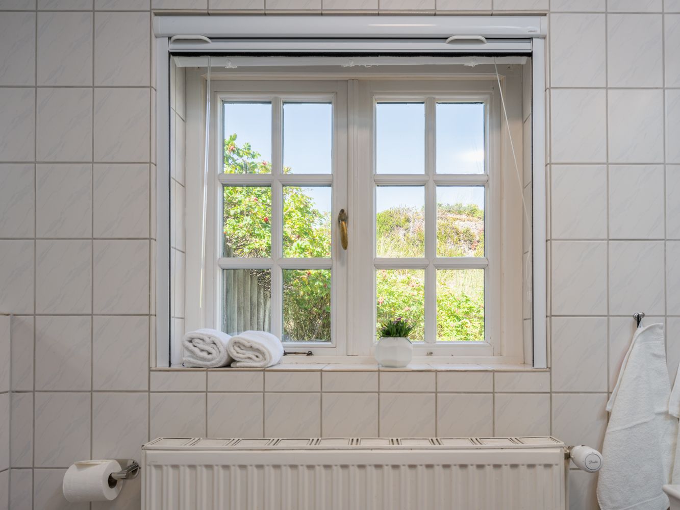 Badezimmer in einer Ferienwohnung auf Sylt