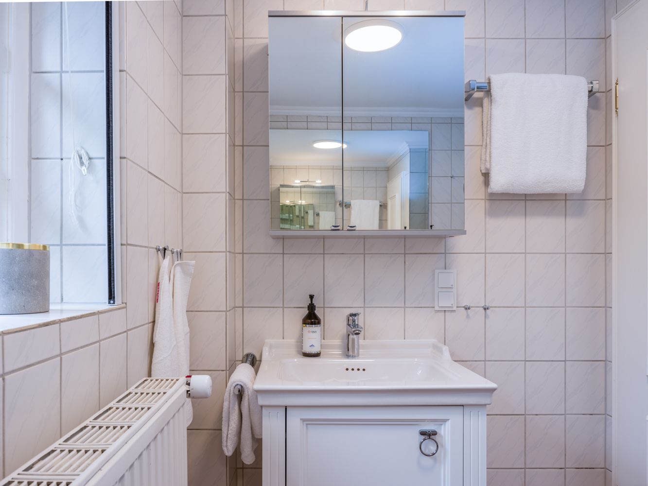 Badezimmer einer Ferienwohnung auf Sylt