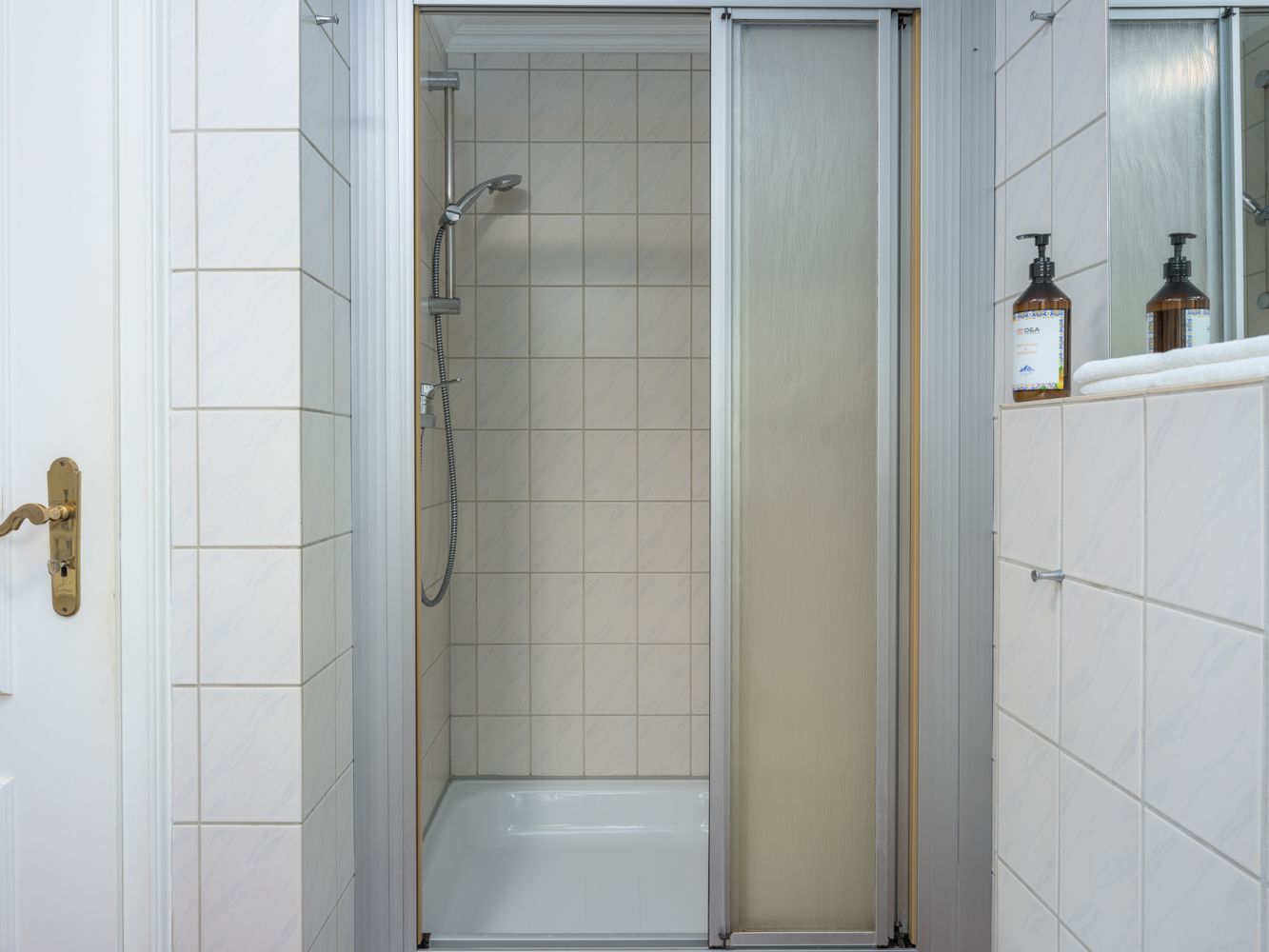 Badezimmer einer Ferienwohnung auf Sylt