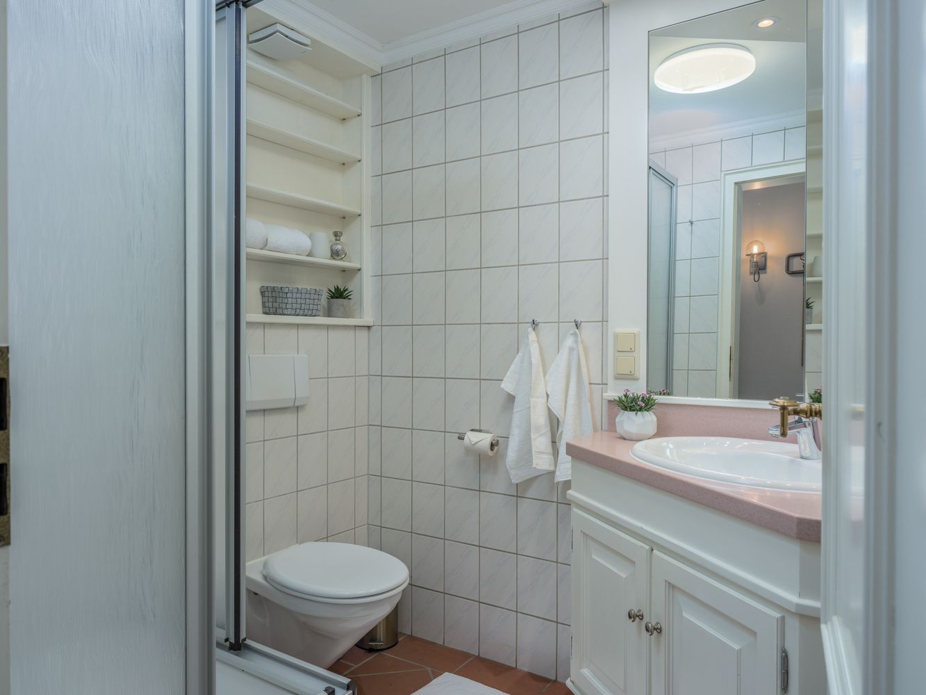 Badezimmer in einer Ferienwohnung auf Sylt