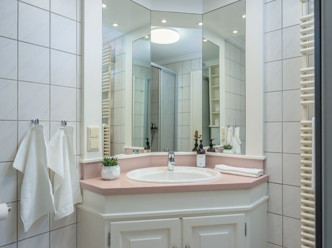 Badezimmer in einer Ferienwohnung auf Sylt