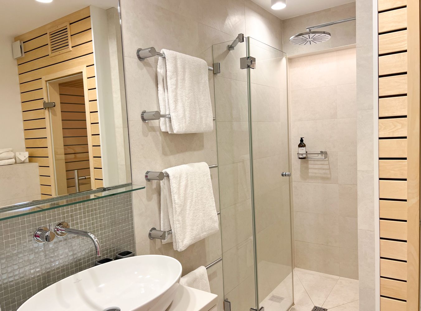 Badezimmer in einer Ferienwohnung auf Sylt