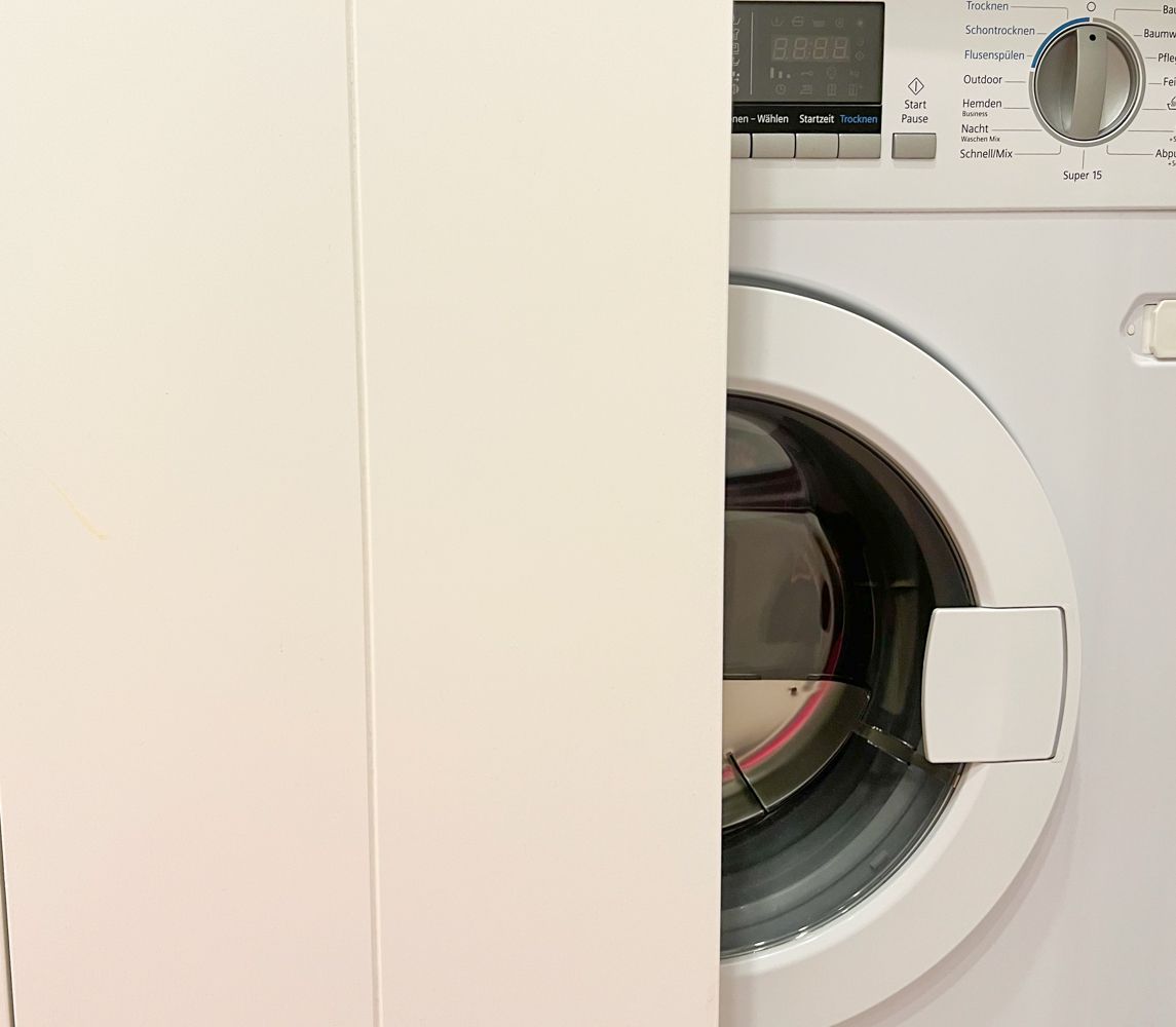 Waschmaschine in einer Ferienwohnung auf Sylt