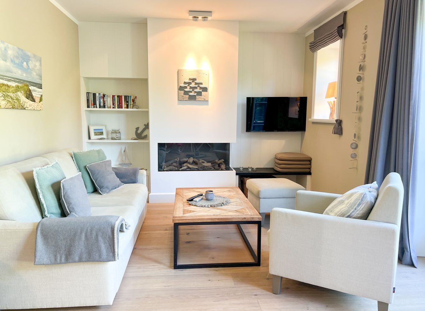 Wohnbereich einer Ferienwohnung auf Sylt