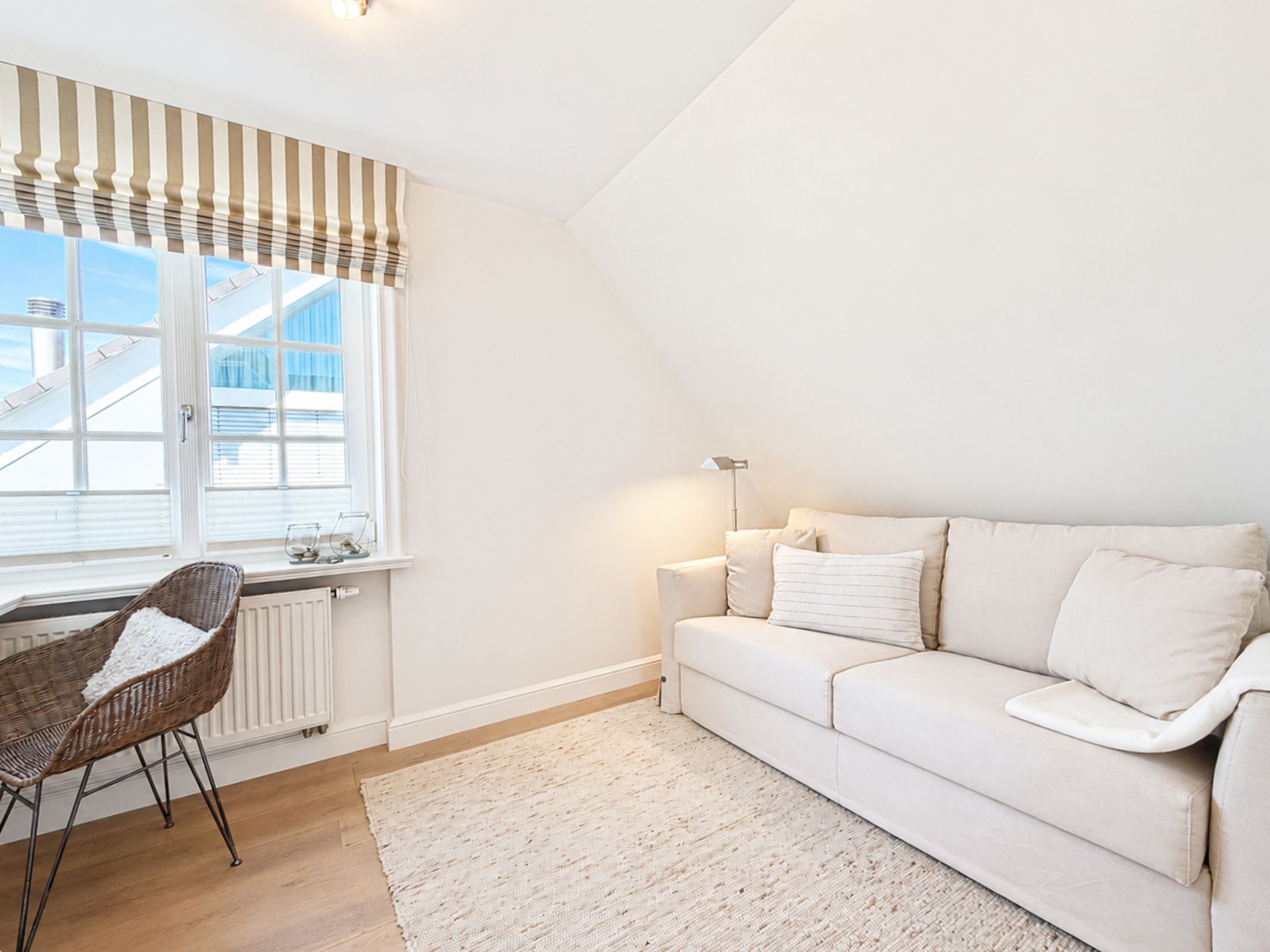 Couch in Ferienwohnung auf Sylt