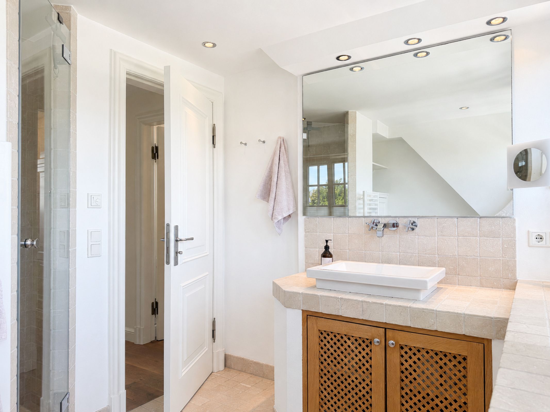 Badezimmer in Ferienwohnung auf Sylt