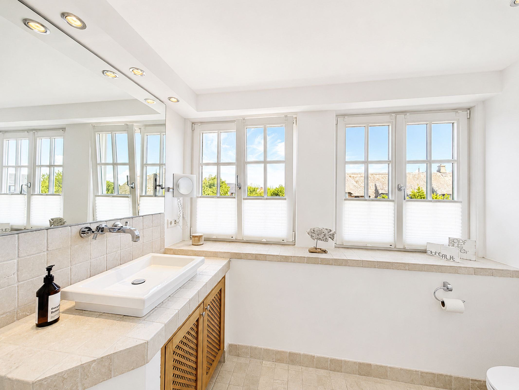 Badezimmer in Ferienwohnung auf Sylt