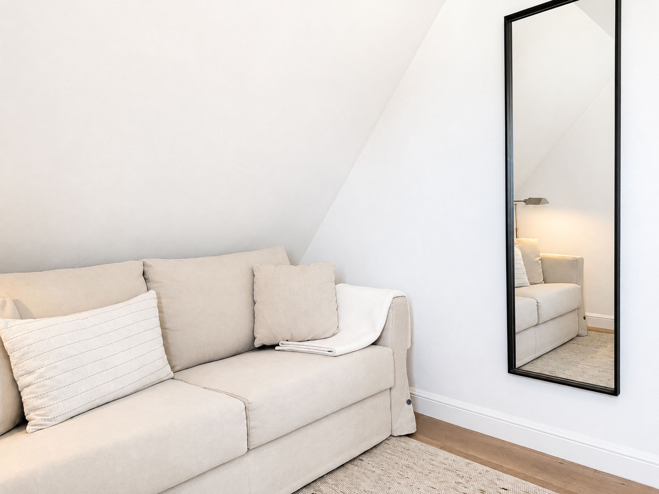 Couch in Ferienwohnung auf Sylt