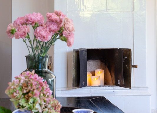 Kamin in Ferienwohnung auf Sylt